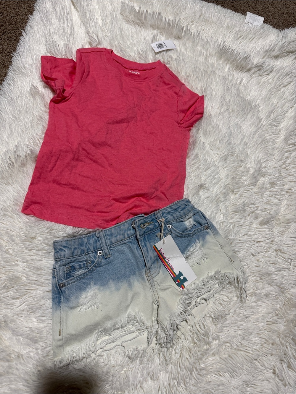 Old Navy Girls Hot Pink Short Sleeve Tee